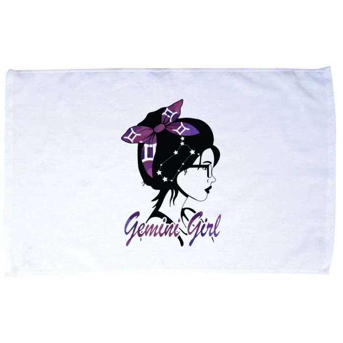 Gemini Girl Birthday Gemini Woman Zodiac Sign Microfiber Hand Towel