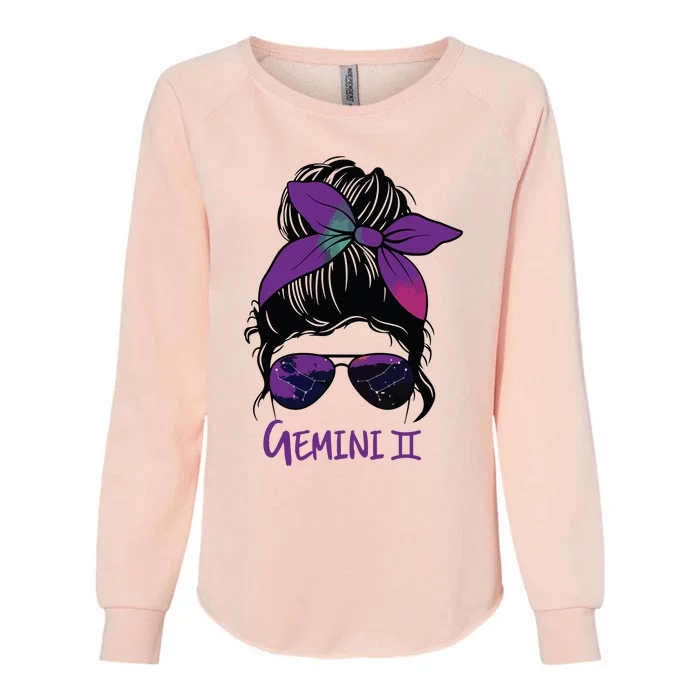 Gemini Girl Birthday Gemini Woman Zodiac Constellation Womens California Wash Sweatshirt