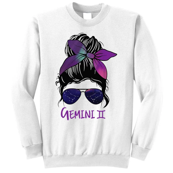 Gemini Girl Birthday Gemini Woman Zodiac Constellation Sweatshirt