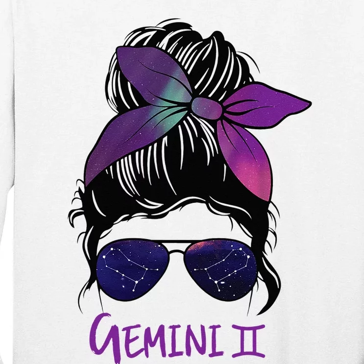 Gemini Girl Birthday Gemini Woman Zodiac Constellation Tall Long Sleeve T-Shirt