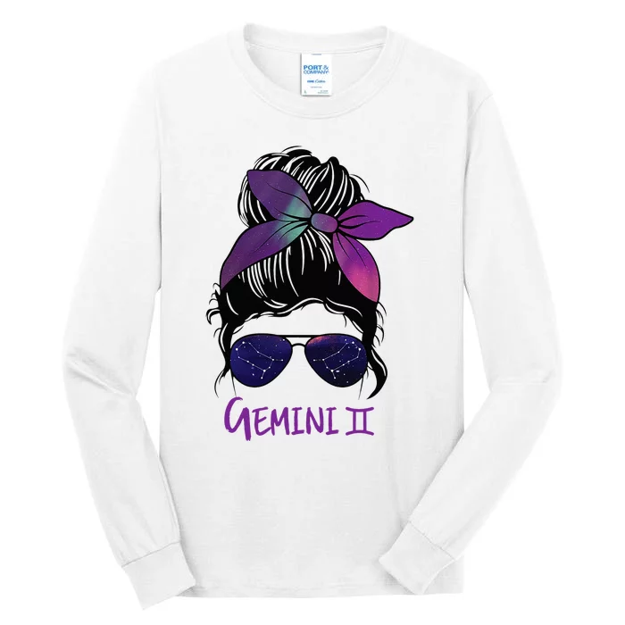 Gemini Girl Birthday Gemini Woman Zodiac Constellation Tall Long Sleeve T-Shirt