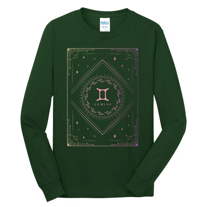 Girl Gemini Birthday Present Women Zodiac Sign Gemini Tall Long Sleeve T-Shirt