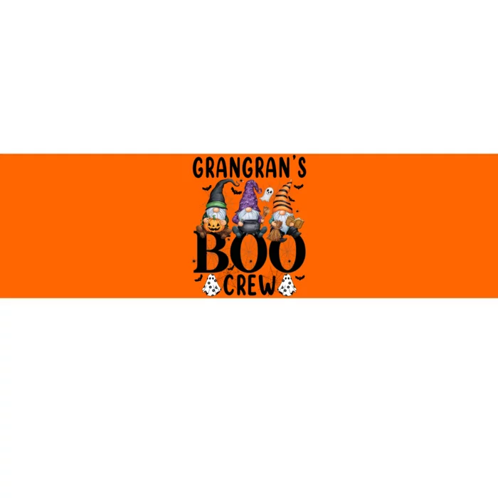 Gnome GrangranS Boo Crew Halloween Gift Bumper Sticker