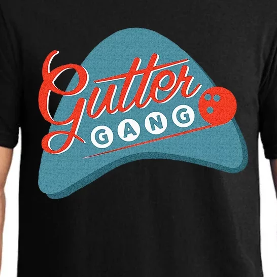 Gutter Gang Bowling League Team For Men Or Women Pajama Set