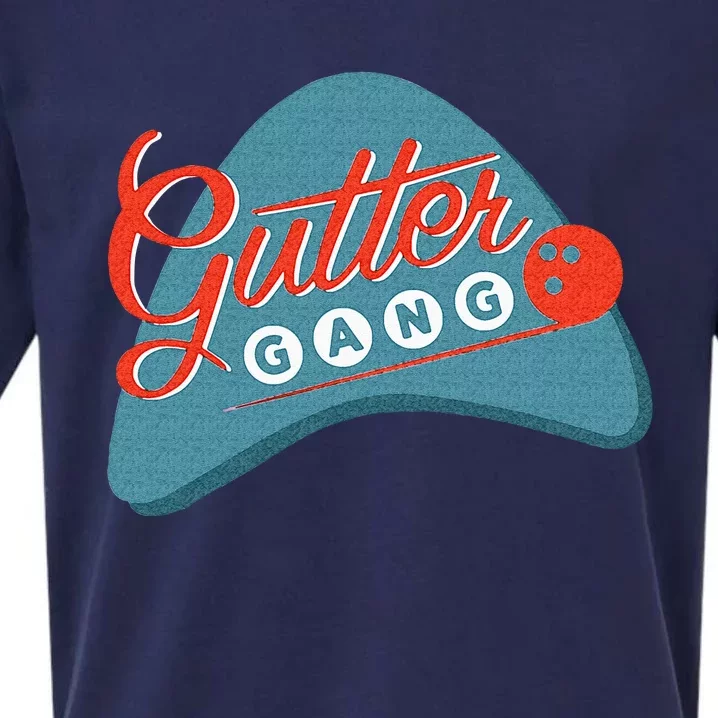 Gutter Gang Bowling League Team For Men Or Women Sueded Cloud Jersey T-Shirt