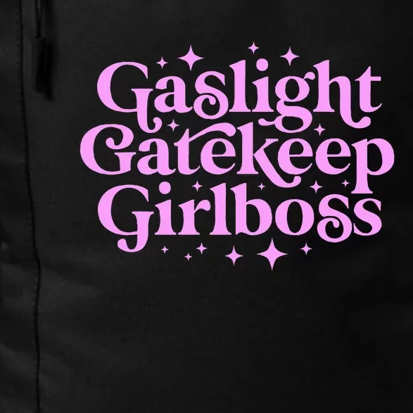 Gaslight Gatekeep Boss Funny Meme Feminist Ironic Babe Daily Commute Backpack