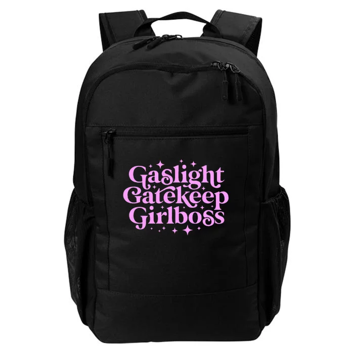 Gaslight Gatekeep Boss Funny Meme Feminist Ironic Babe Daily Commute Backpack