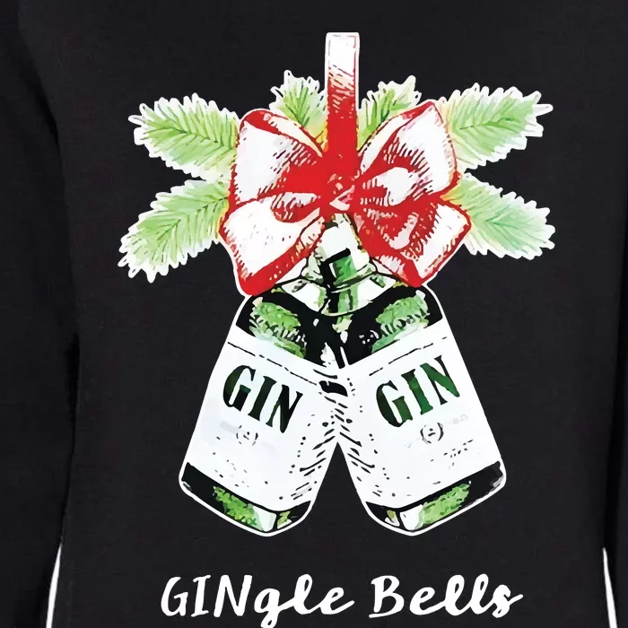 Gin Gingle Bells Christmas Womens California Wash Sweatshirt