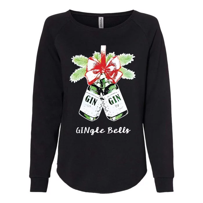 Gin Gingle Bells Christmas Womens California Wash Sweatshirt