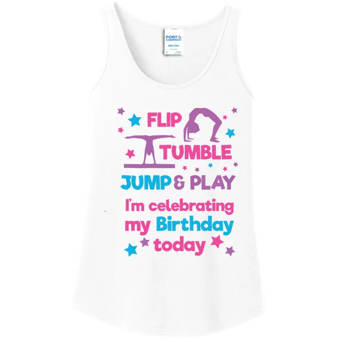 Girl Gymnastics Birthday Party Ladies Essential Tank