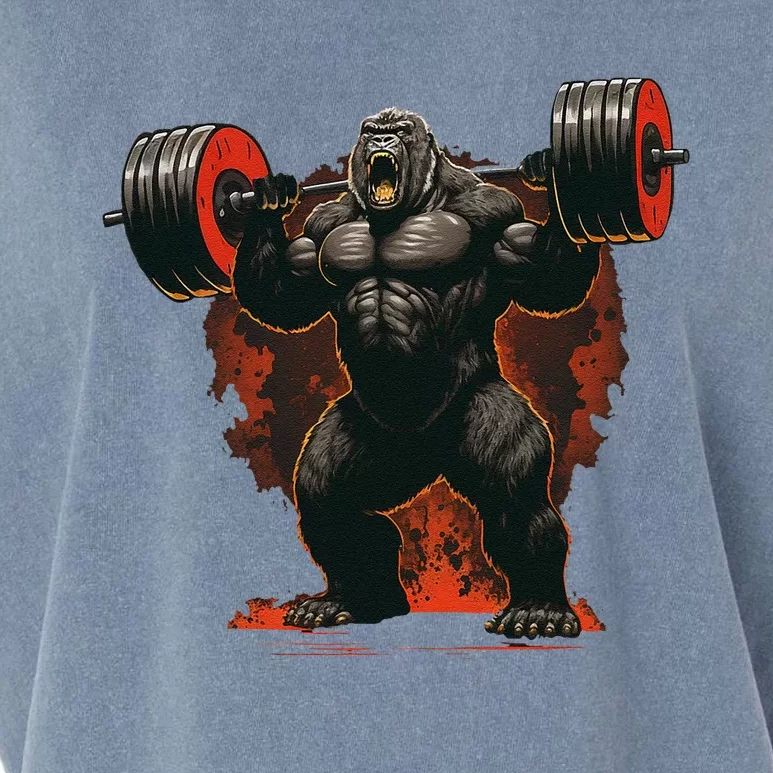 Gorilla Gym Beast Workout Weights Lifting Power Gift Garment-Dyed Women's Muscle Tee