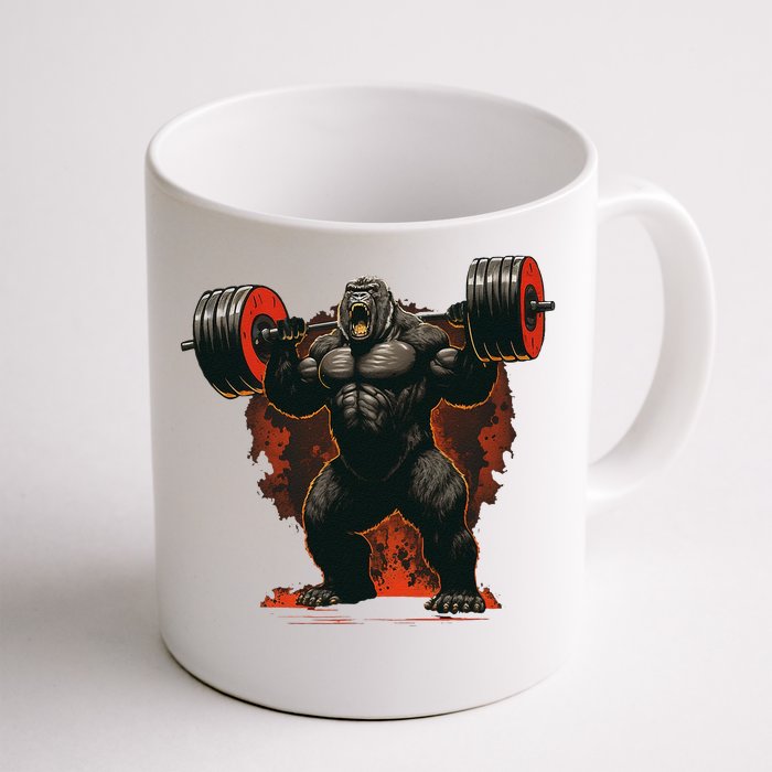 Gorilla Gym Beast Workout Weights Lifting Power Gift Front & Back Coffee Mug