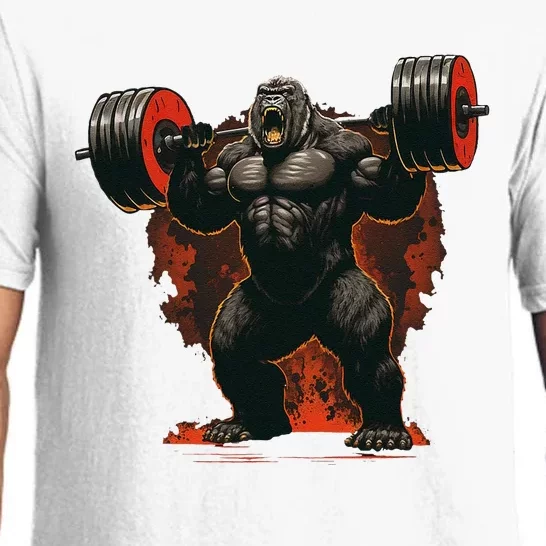 Gorilla Gym Beast Workout Weights Lifting Power Gift Pajama Set