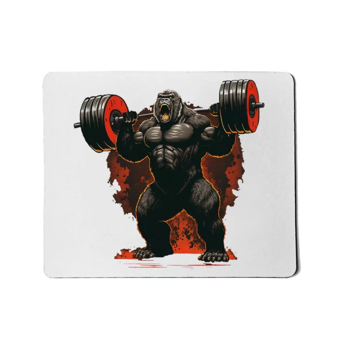 Gorilla Gym Beast Workout Weights Lifting Power Gift Mousepad