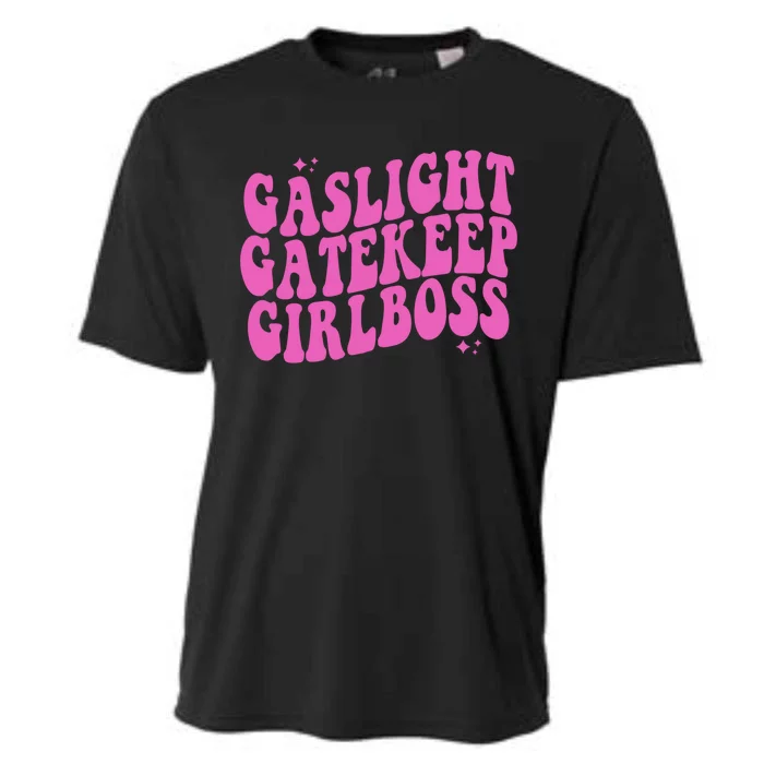 Gaslight Gatekeep Boss Gift Cooling Performance Crew T-Shirt