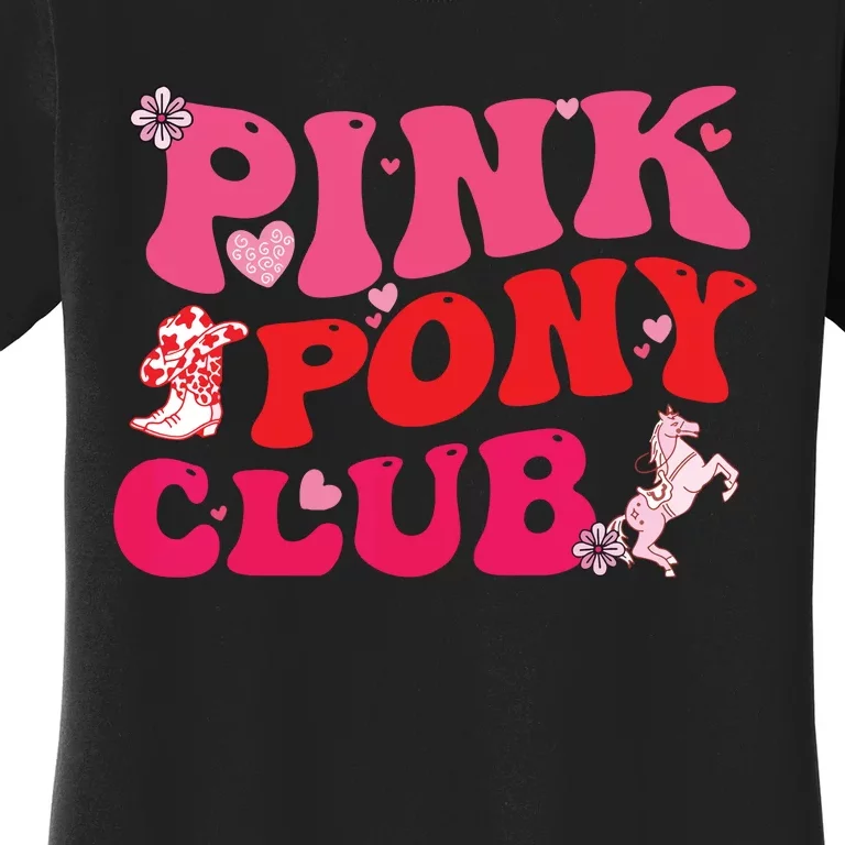 Groovy Girl Birthday Pony Club Western Cowgirl Women's T-Shirt