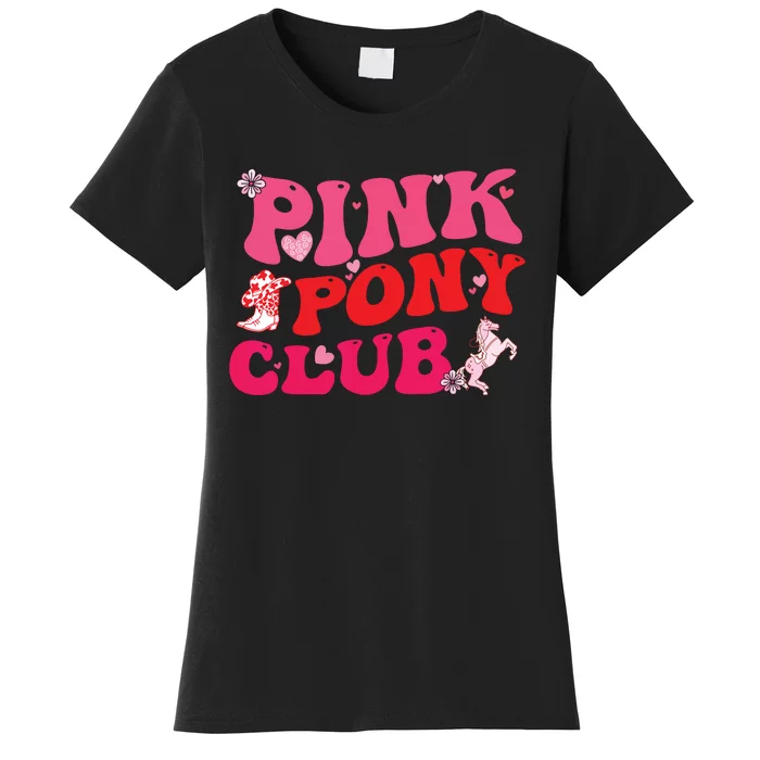 Groovy Girl Birthday Pony Club Western Cowgirl Women's T-Shirt