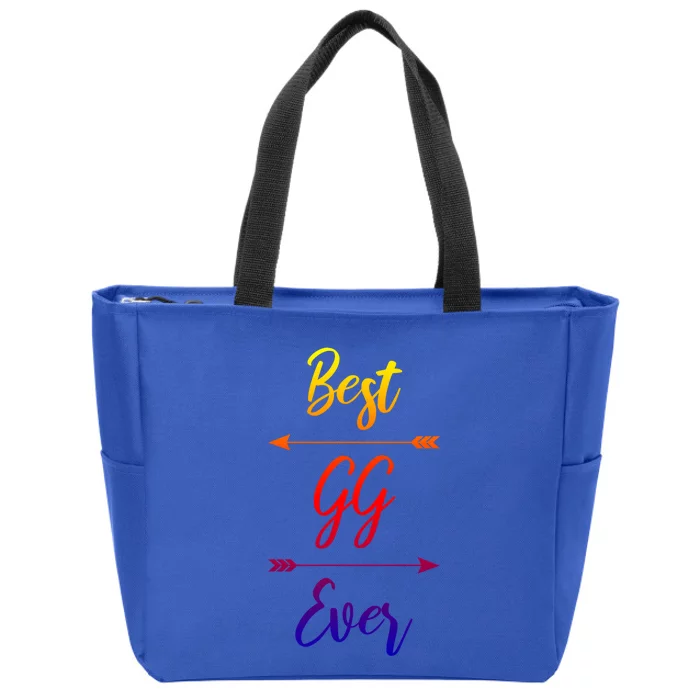 Gg Gift: Best Gg Ever Gift Zip Tote Bag