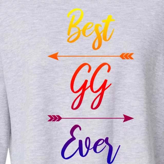 Gg Gift: Best Gg Ever Gift Cropped Pullover Crew