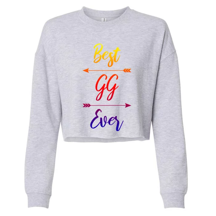 Gg Gift: Best Gg Ever Gift Cropped Pullover Crew