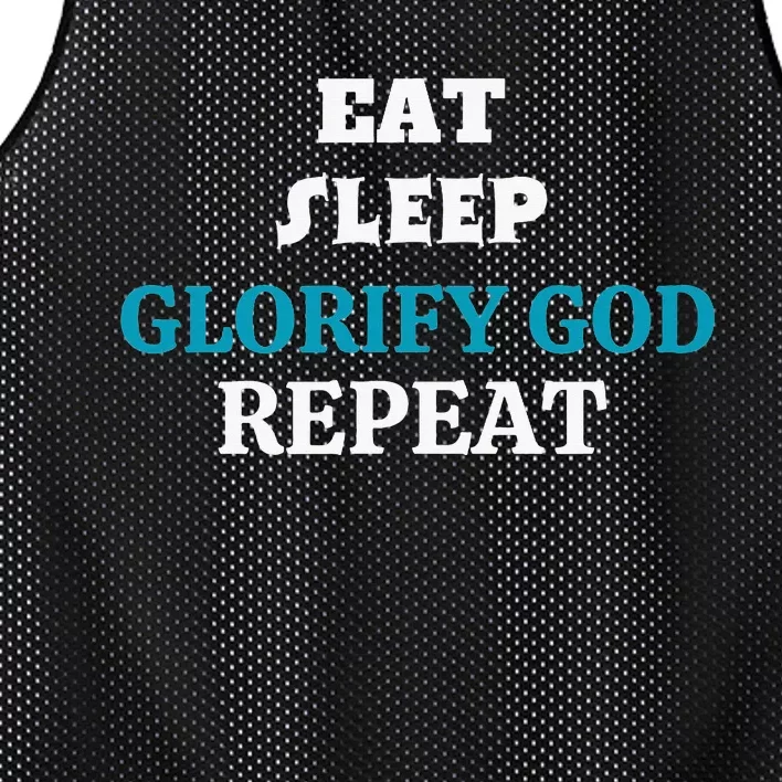 Glorify God. Christian Mesh Reversible Basketball Jersey Tank