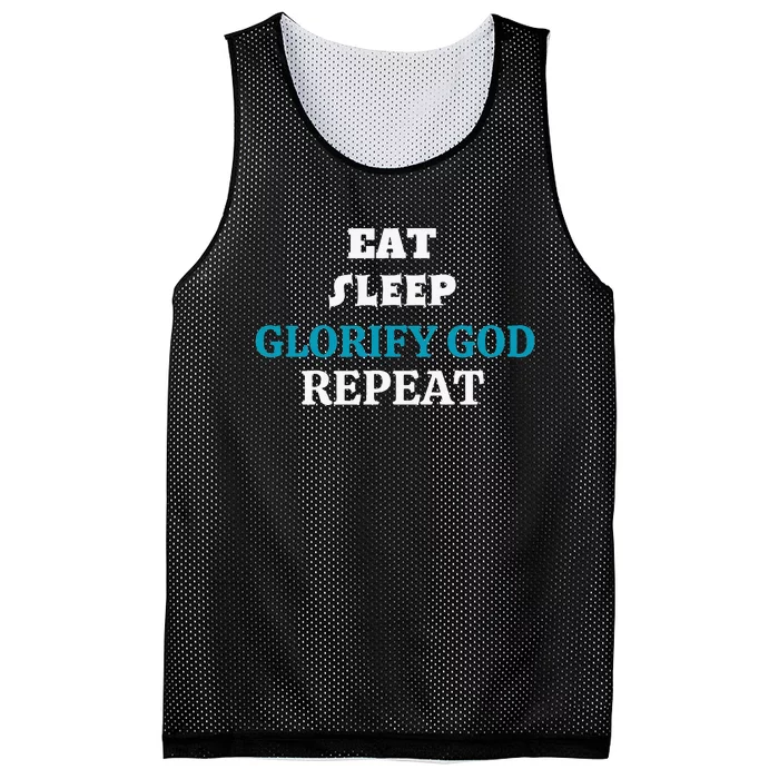 Glorify God. Christian Mesh Reversible Basketball Jersey Tank