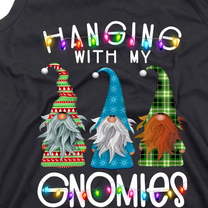 Garden Gnome Christmas Hanging With My Gnomies Tank Top