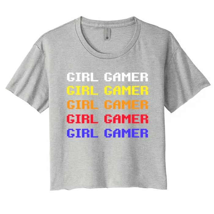 Girl Gamer Cool Gift Women's Crop Top Tee