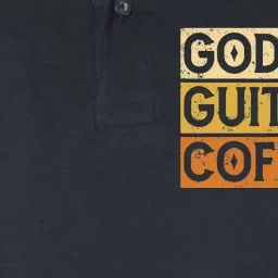 God. Guitars. Coffee Christian Religion Drinks Softstyle Adult Sport Polo