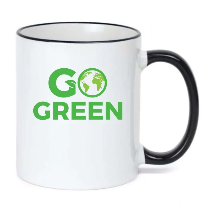 Go Green Conservation Planet Protector Saving Environts Great Gift Black Color Changing Mug