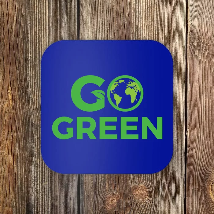 Go Green Conservation Planet Protector Saving Environts Great Gift Coaster