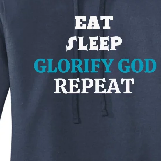 Glorify God. Christian Quote Religious. Women's Pullover Hoodie