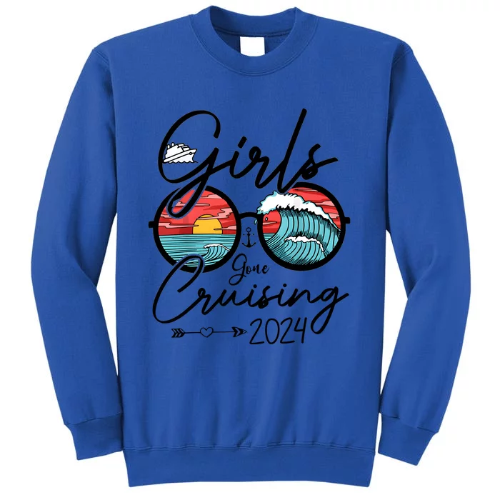 Girl Gone Cruising 2024 Ship Vacation Matching Tall Sweatshirt