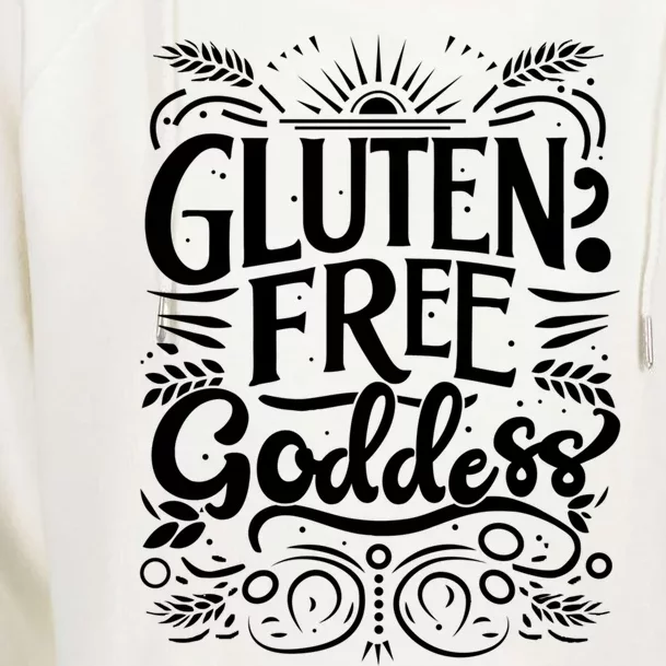 Glutenfree Goddess Celiac Awareness And Healthy Living Funny Gift Womens Funnel Neck Pullover Hood