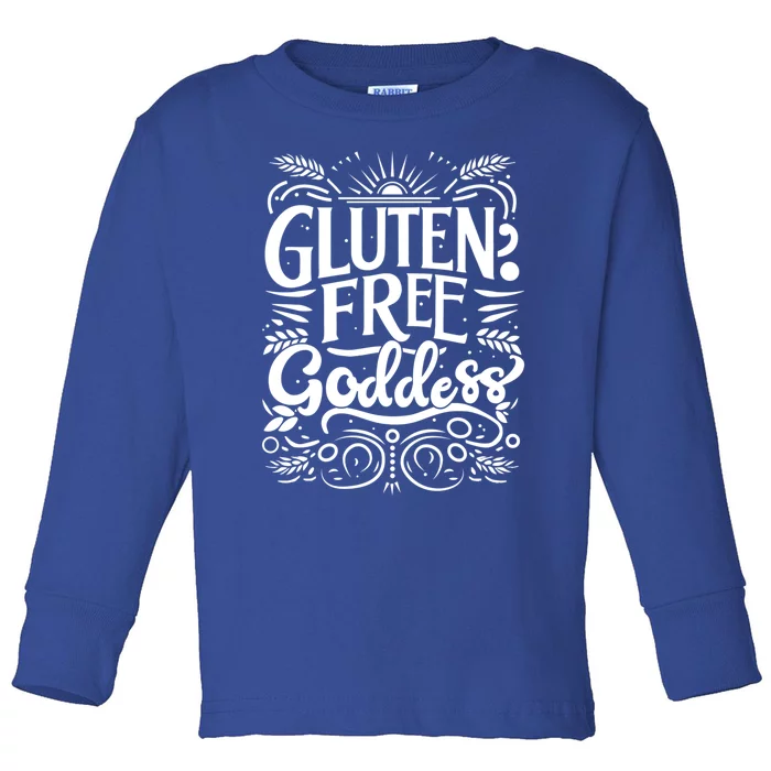 Glutenfree Goddess Celiac Awareness And Healthy Living Funny Gift Toddler Long Sleeve Shirt