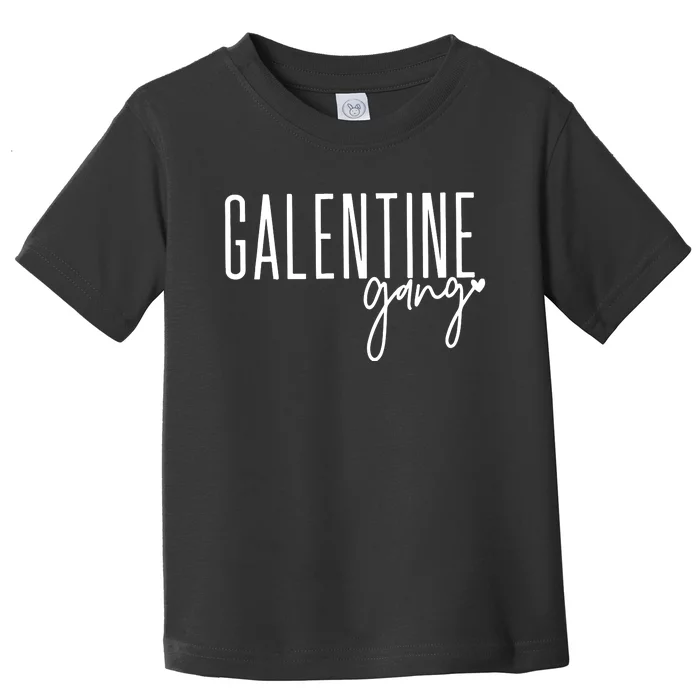 Galentine Gang Cute Valentines Day Toddler T-Shirt