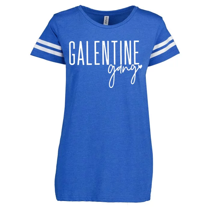 Galentine Gang Cute Valentines Day Enza Ladies Jersey Football T-Shirt