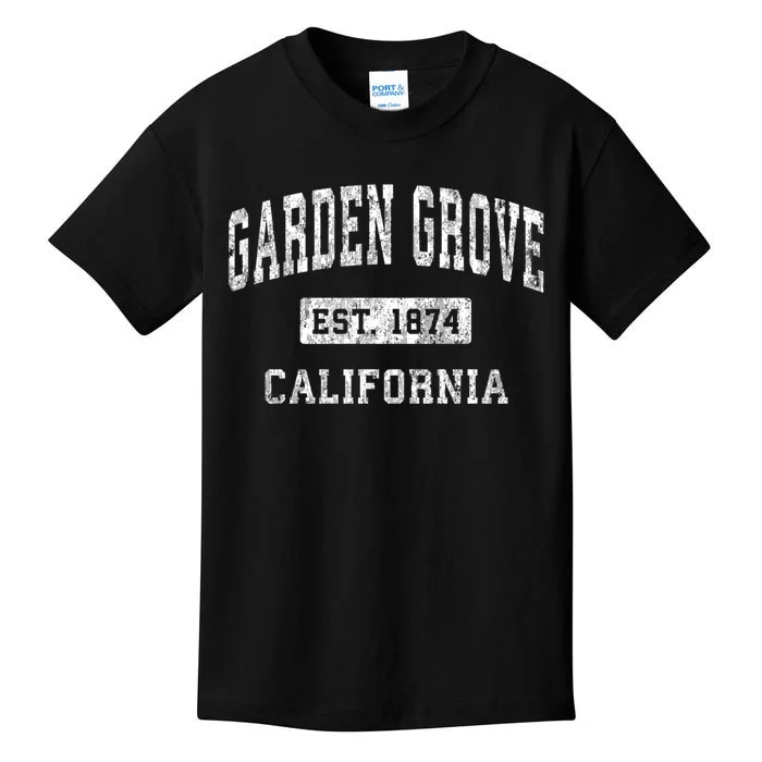 Garden Grove California Ca Vintage Established Kids T-Shirt