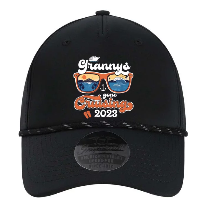 Grannys Gone Cruising Family Cruise Squad Vacation Quote Cool Gift Performance The Dyno Cap