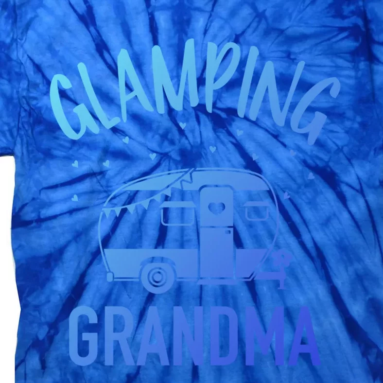 Glamping Grandma Camping Caravan Trailer Great Gift Tie-Dye T-Shirt