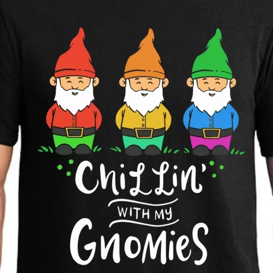 Garden Gnome Chillin With My Gnomies Gift Pajama Set