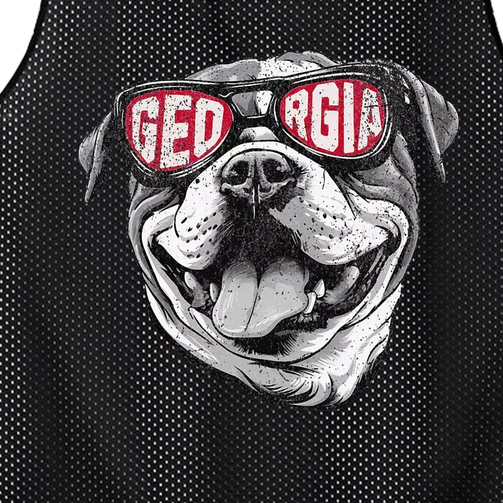 Ga Georgia Dog Sport Lovers Mesh Reversible Basketball Jersey Tank