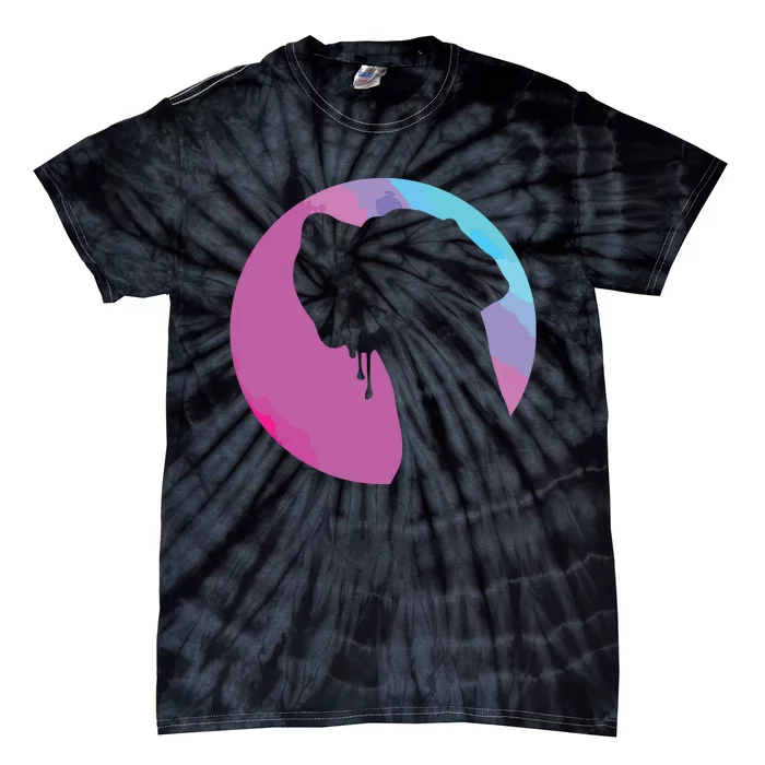 German Great Dane Profile Starry Sky MultiColoured Tie-Dye T-Shirt