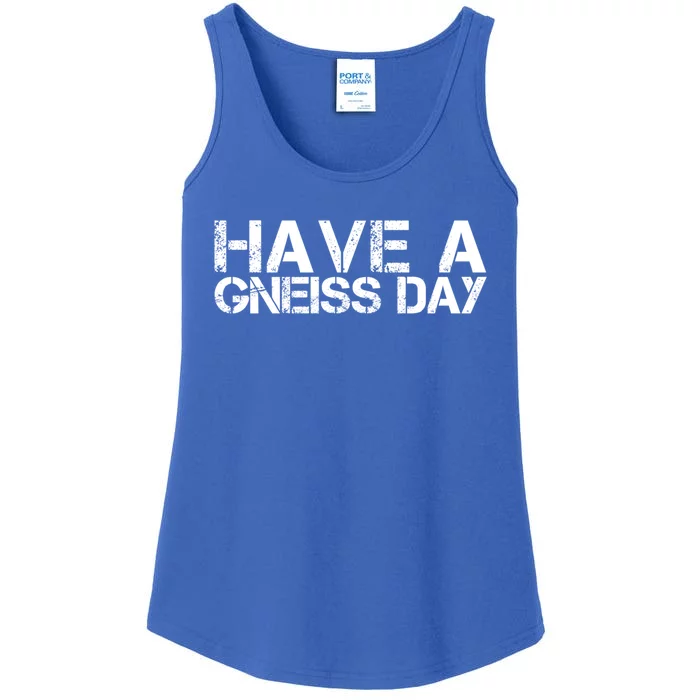 Geologist Gneiss Day Geology Great Gift Ladies Essential Tank