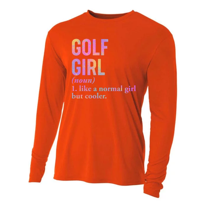 Golf Girl Definition Cooling Performance Long Sleeve Crew