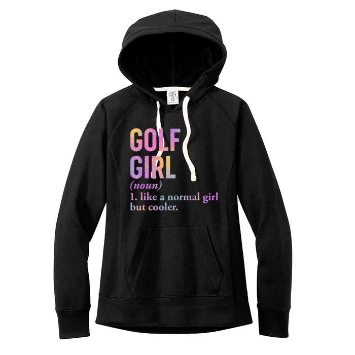 Golf Girl Definition Women's Fleece Hoodie