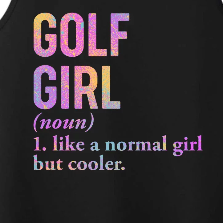 Golf Girl Definition Performance Tank