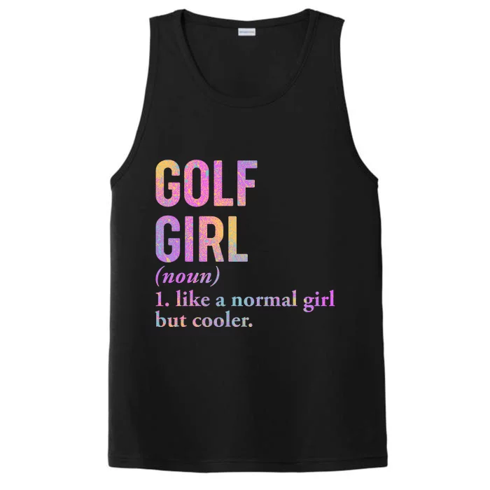 Golf Girl Definition Performance Tank