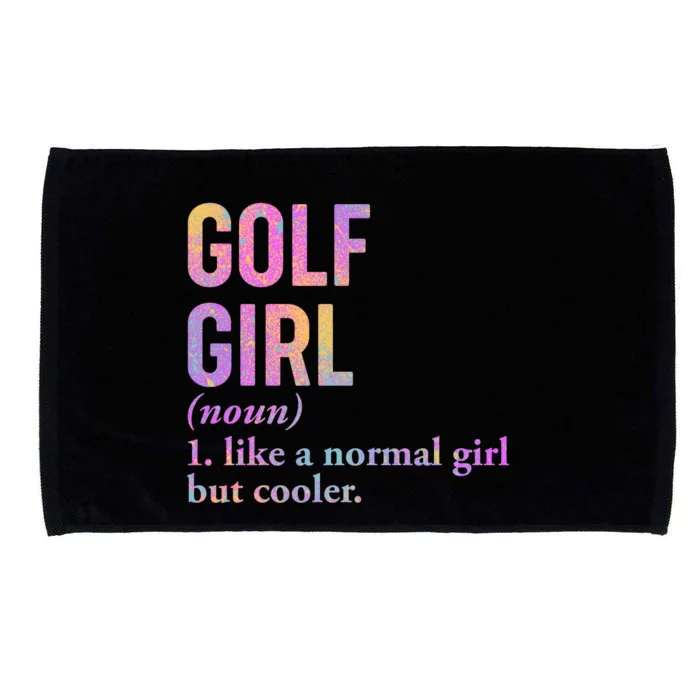 Golf Girl Definition Microfiber Hand Towel