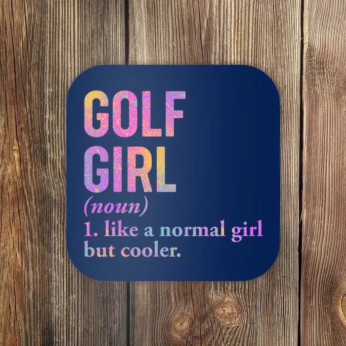 Golf Girl Definition Coaster